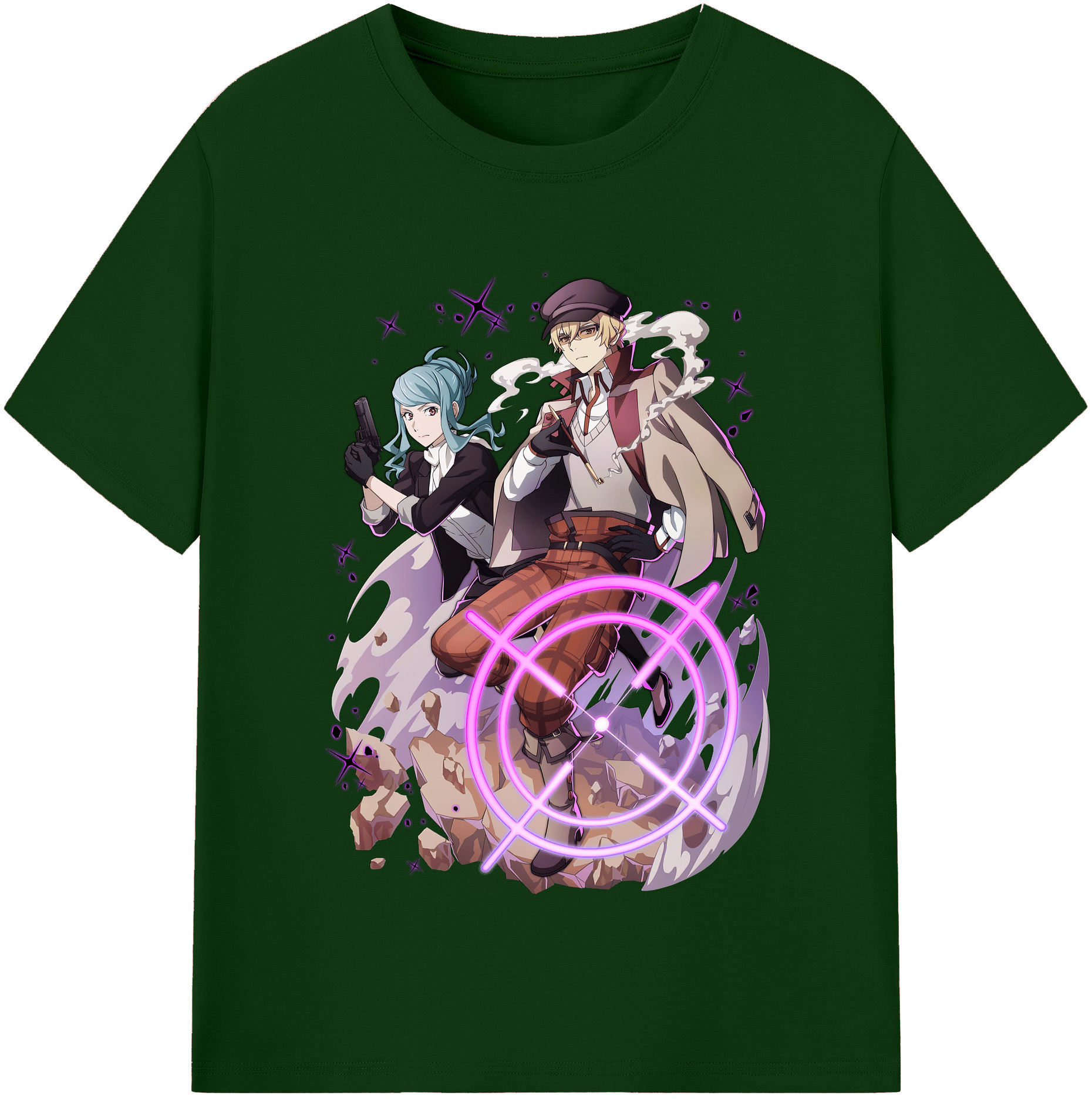 （画像用） 文豪ストレイドッグス Bungo Stray Dogs 綿100％半袖Tシャツ（フロントプリント）